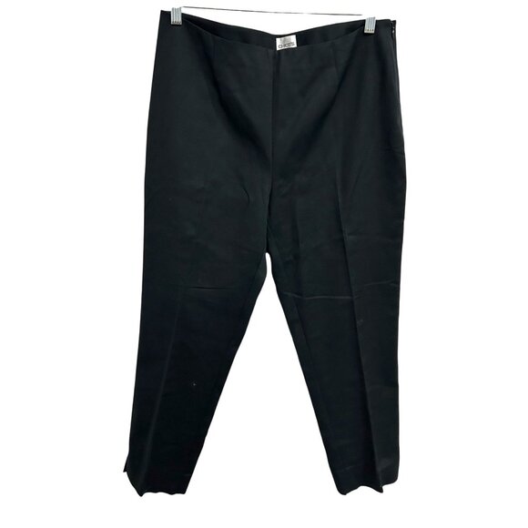 Chicos Womens Black Slim Fit Pull On Pants Size Large - Picture 1 of 9